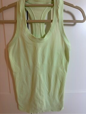 Athleta neon yellow/green Racerback Tank Top NWOT